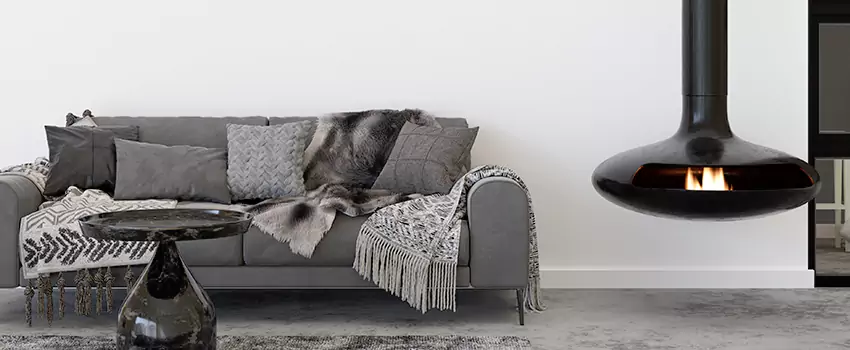 Circular Hanging Fireplace Installation Services in Albemarle, NC